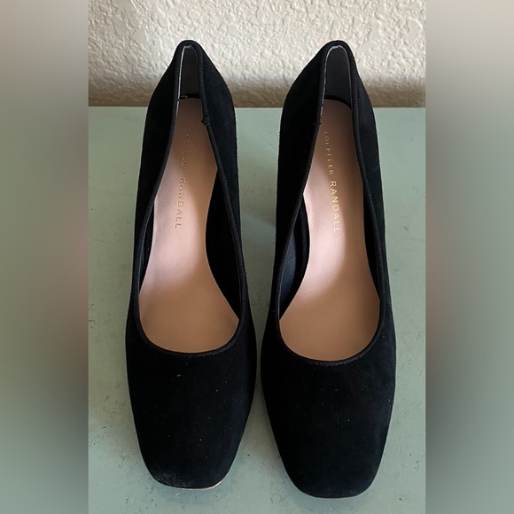 Loeffler Randall Rue Black Heeled Suede Pumps New - Picture 3 of 9